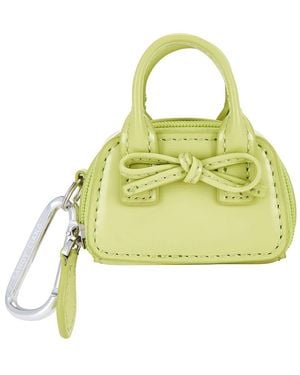 Sandy Liang Mini Secure Bag Key Chain - Yellow