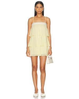 LoveShackFancy Cedra Dress - Yellow