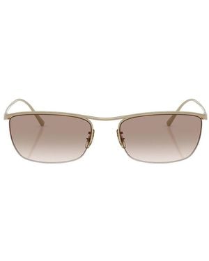Oliver Peoples Aviator Sunglasses - White