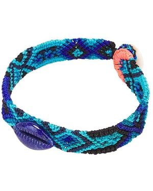 Dezso by Sara Beltran Cowry Mexican Bracelet - Blue