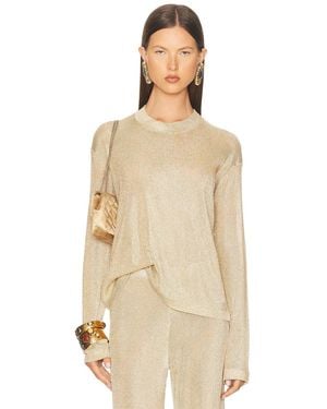 SER.O.YA Hana Metallic Top - Natural
