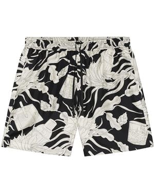 Amiri Floral Short - Black
