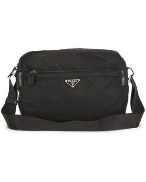 Prada Tessuto Messenger Bag - Black