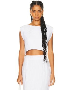 Posse Martina Crop Top - White