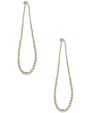 Alaïa Long Earrings - White
