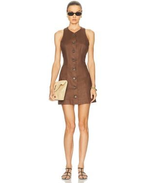 Matthew Bruch Vest Mini Dress - White