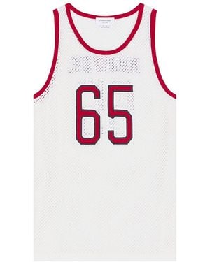 Thom Browne Athletic Cashmere Mesh Basketball Jersey - Red