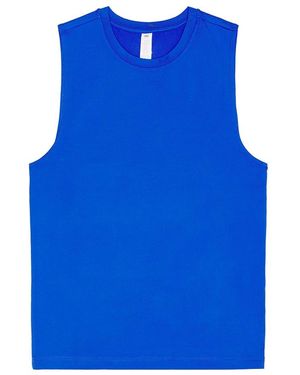 Alo Yoga Conquer Reform Crewneck Short Sleeve Tank - Blue