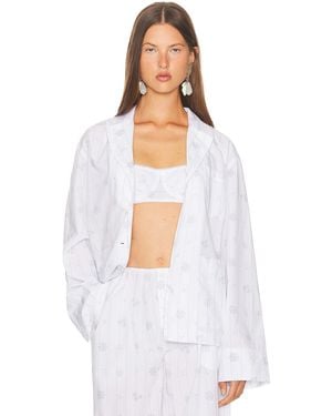 Helsa Pajama Top - White