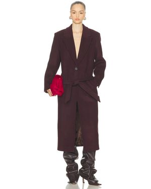 The Attico Long Coat - Red