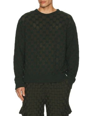 Isa Boulder Rectangle Sweater - Green