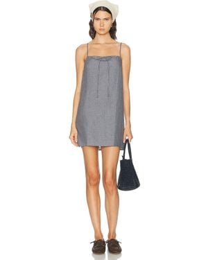 Deiji Studios Weave Mini Dress - Blue