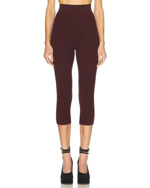 Chloé Stretch Knit Capri Pant - Red
