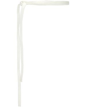 The Row Thin Wrap Belt - White
