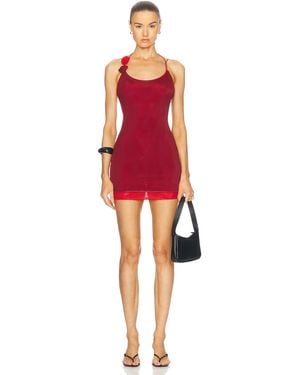 Oséree Rose Mini Dress - Red