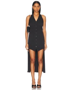 Helmut Lang Halter Vest Dress - Black