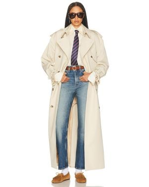 Helsa Classic Oversized Trench - Blue
