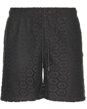 Honor The Gift Crochet Shorts - Black