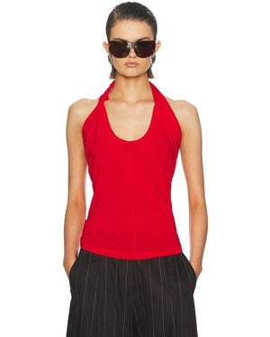 Helmut Lang Twist Dancer Top - Red