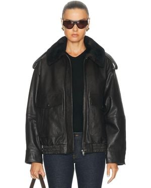 Loulou de Saison Russo Military Jacket With Collar - Black