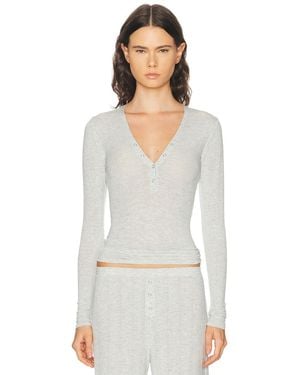 Negative Underwear Whipped Henley - White