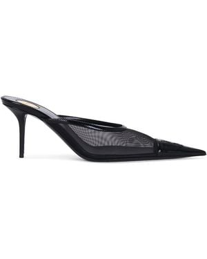 Saint Laurent Thierry On Pump Mule - White