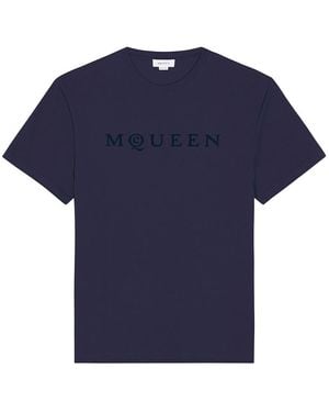McQueen Logo T-Shirt - Blue
