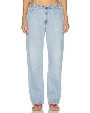 aligrace Low Waist Ultra Baggy Jean - Blue