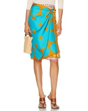 Dries Van Noten Scarfy Skirt - Blue