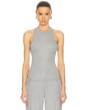 SPRWMN Rib Racer Front Tank Top - White