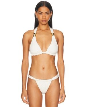 La Porte Celine Hardware Bikini Top - Multicolor