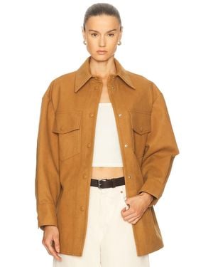 Stella McCartney Suede Overshirt - Brown