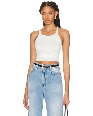 ÉTERNE Rib Tank Top - Blue