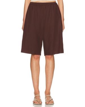 Enza Costa Twill Bermuda Short - Brown