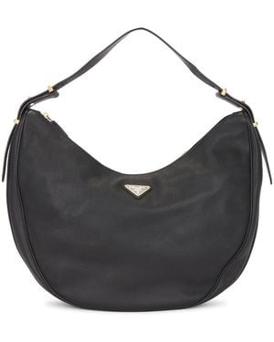 Prada Tessuto Hobo Bag - Black