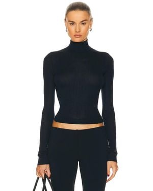 SPRWMN Mock Neck Top - Blue