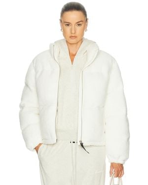 Canada Goose Fallon Puffer Fleece Jacket - White