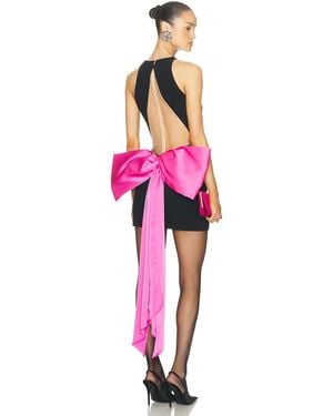 David Koma Open Back Mini Dress - Red