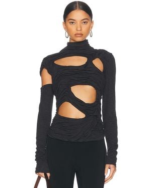 DI PETSA Long Sleeve Midnight Top - Black
