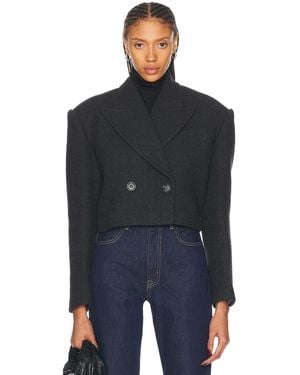 GRLFRND X Emily Gemma The Short Coat - Black