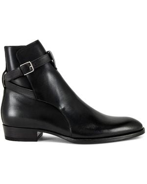 Saint Laurent 'Wyatt' Chelsea Boots - Black