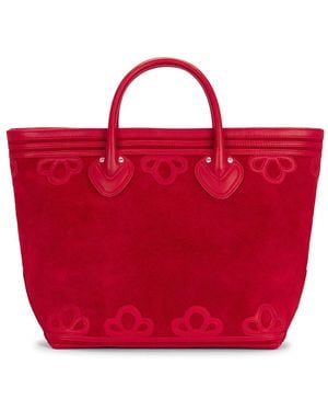 Bode Trefoil Tote Bag - Red
