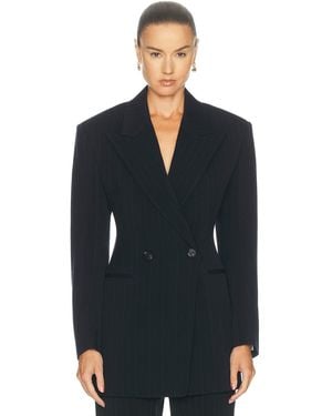 Saint Laurent Double Breasted Jacket - Blue