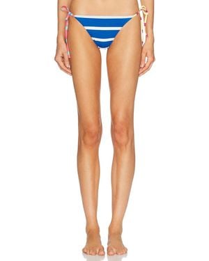 Solid & Striped The Iris Reversible Bikini Bottom - Blue