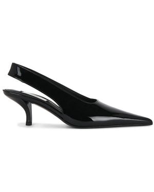 TOTEME Classic Patent Slingback Heel - Black