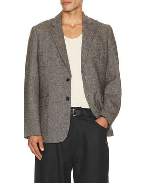 Percival Wilde Birdseye Regular Blazer - Gray