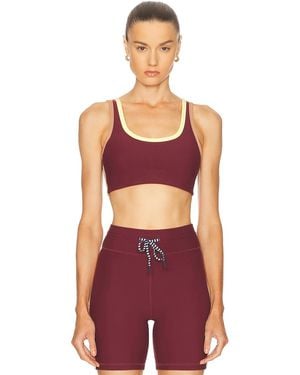 The Upside Trail Harley Scoop Sports Bra - Red