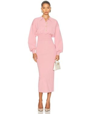Helsa Hildie Polo Dress - Pink