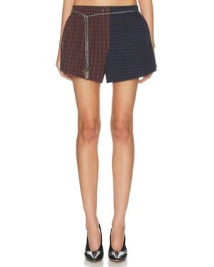 Alexander Wang Mid Rise Boxer Short - Blue