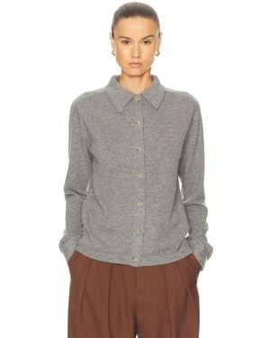 TOTEME Raglan Sleeve Cashmere Cardigan - Gray